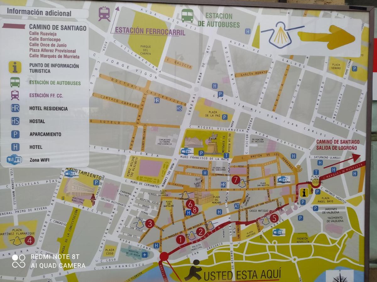 Gonzalo De Berceo 15 " Calidad-Sobrio" And " Free Private Parking " Leilighet Logroño Eksteriør bilde
